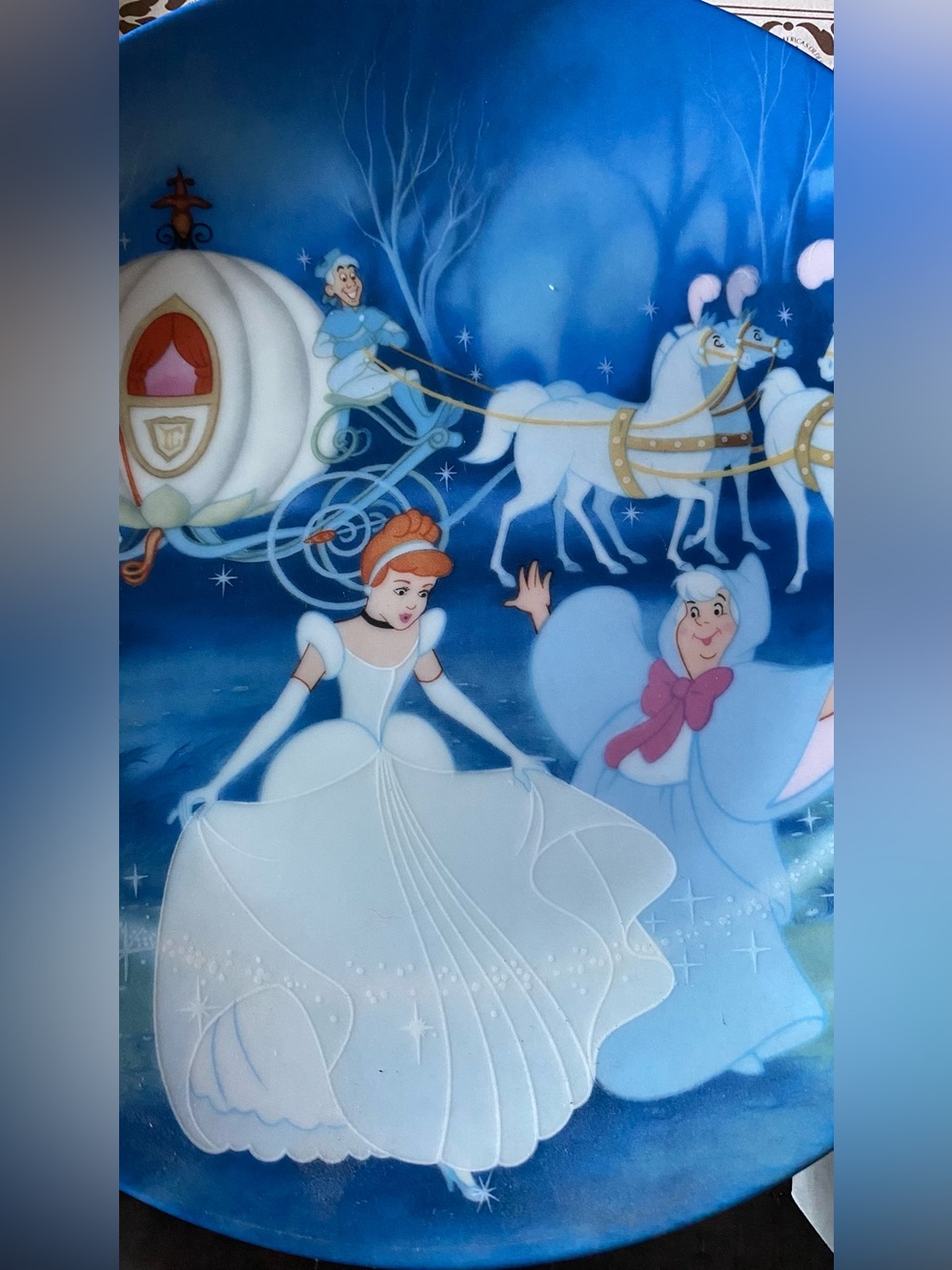 Disney Cinderella Princess Bibbidi-Bobbidi- Boo Collectors Plate Limited